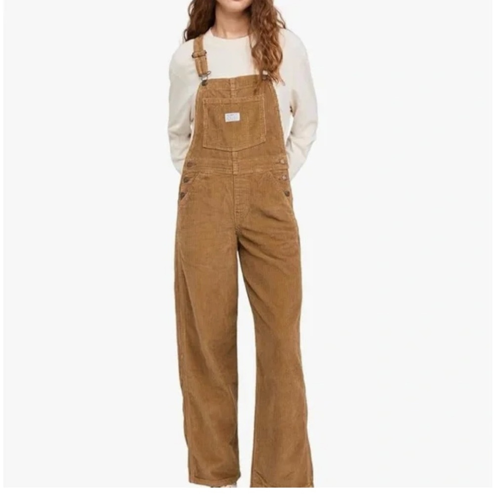 Levi's Women's Tan Corduroy Overalls